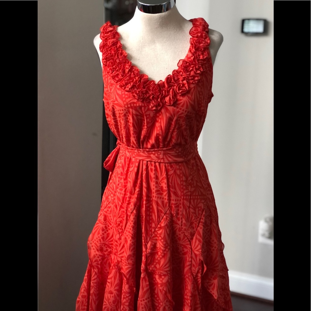 Robbie Bee Ruffle Dress - Picture 2 of 9